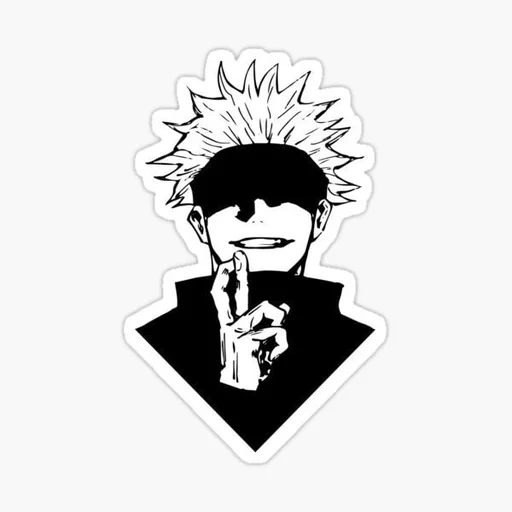 anime, badges d'anime, cahier magique, jujutsu kaisen dojo, dojo sator tattoo sketch