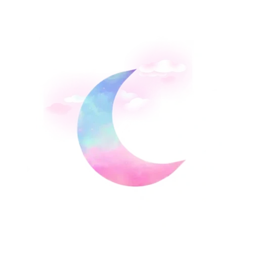 moon, pink moon, crescent moon, pink crescent, moon month without background