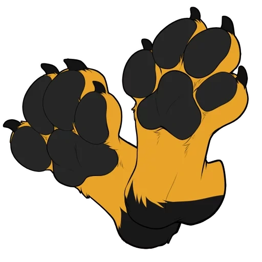 pieds, fury paws, furry paws art, frismeripavs, impression de patte de tigre