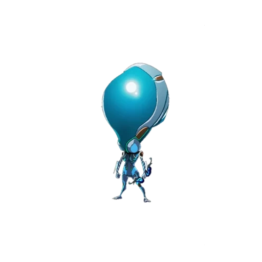 balle, robot bleu, ballon, ballon bleu, clipart à balle aérée