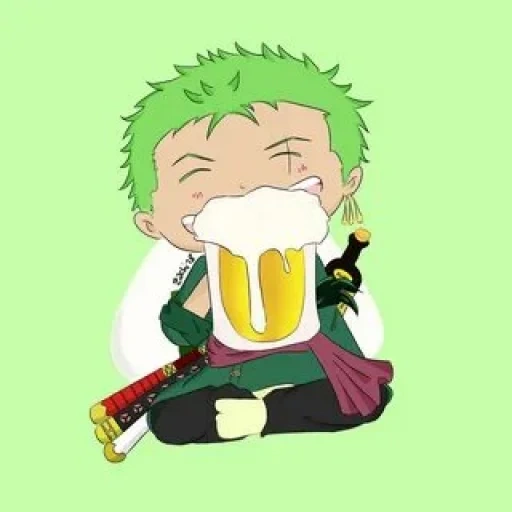 zoro, zorro chibi, roronoa zoro, roronoa zoro chibi, fanpis chibi zorro