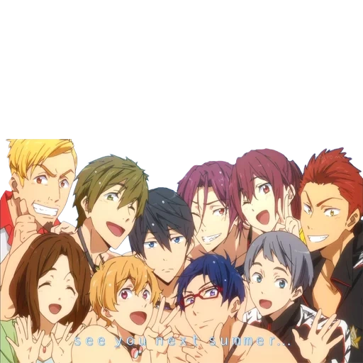 ewigen sommer, anime öffnungen, anime free 1 saison, ivatobi swimming club, ivatobi free byle anime
