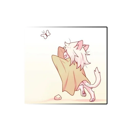 anime neko, carino anime, personaggio di anime, adorabile coppia anime, carino modello anime