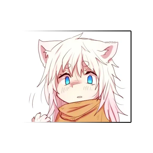 anime, hari penyakit dalam, anime neko, seni animasi, pola lucu anime