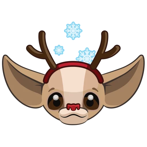 reno, ciervo, animación, reindeer, cara de venado ventilada con tarjeta