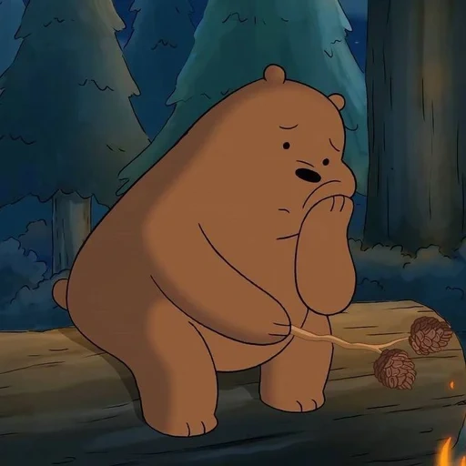 l'ours est mignon, ourson de dessin animé, nous sommes des ours qui pleurent, the walt disney company, cartoon d'ours