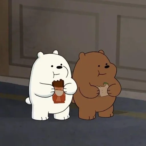 toda a verdade sobre o urso, ice bear we bare bears, toda a verdade sobre o urso branco, grizzlies toda a verdade sobre ursos, estética da verdade branca sobre ursos