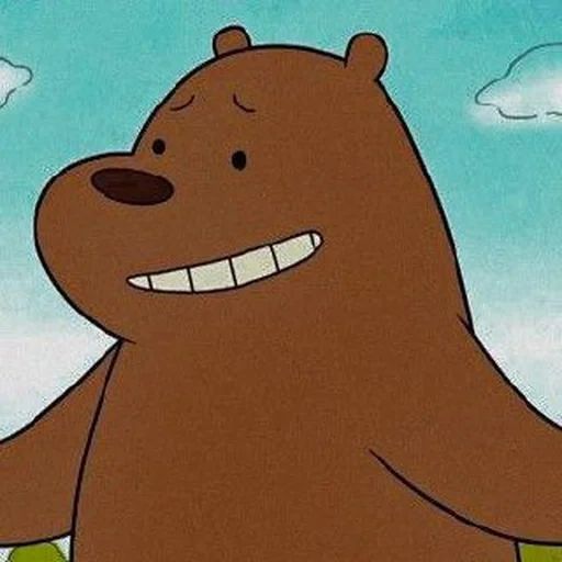 der kleine bär niedlich, the little bear, das wort des bären, we bear bears grizzly, cartoon lodernden braunen bären