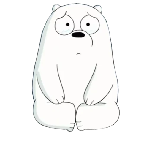 медведь белый, стикеры белый медведь, we bare bears белый медведь, icebear lizf стикеры, вся правда о медведях