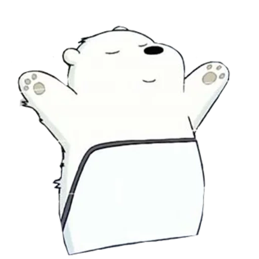 телеграм стикеры, icebear lizf стикеры, белый медведь, bare bears стикеры белый в худи, стикеры вся правда о медведях