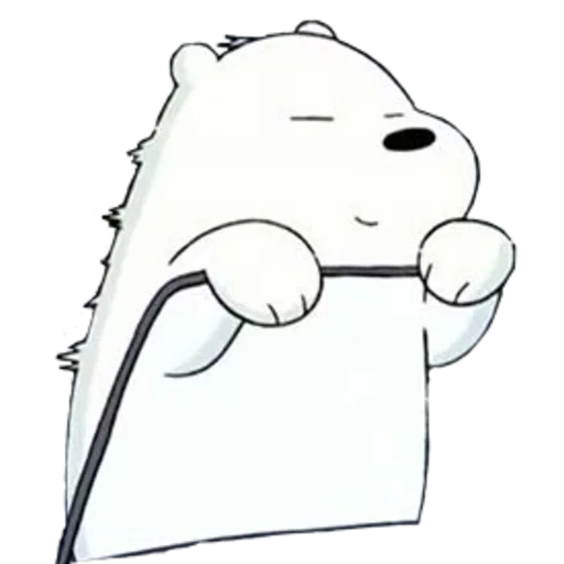 вся правда о медведях белый с топором, ice bear we bare bears, белый медведь, вся правда о медведях, ice bear sticker