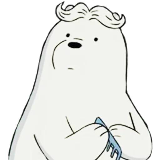 icebear lizf, телеграм стикеры, вся правда о медведях для срисовки, белый медведь, белый из вся правда о медведях