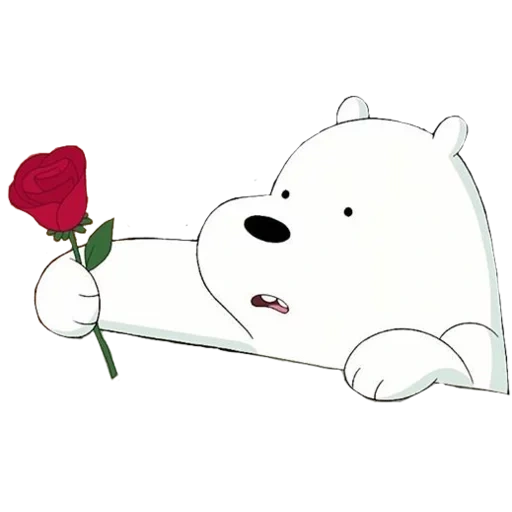 медведь белый, стикер белый медвежонок пу, we bare bears стикеры telegram, стикеры телеграмм белый медведь, стикеры белый медведь