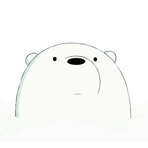 минималистичный медведь, icebear we bare bears, ice bear, вся правда о медведях, ice bear we bare bears