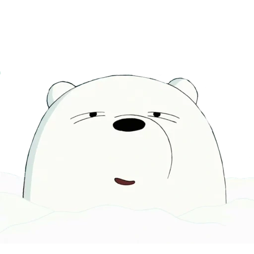 стикеры белый медведь, icebear lizf стикеры, медведь белый, рисунок, ice bear