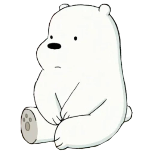 белый из вся правда о медведях, белый вся правда о медведях, we bare bears белый, we bare bears белый медведь, медведь белый