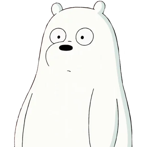 белый медведь, стикеры белый медведь, рисунок, icebear lizf, we bare bears белый