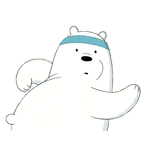 медведь белый, we bare bears ice bear, we bare bears белый, белый вся правда о медведях, стикеры белый медведь