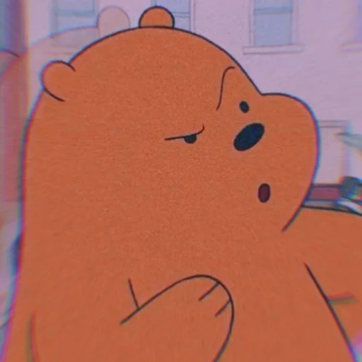 humano, desenhos animados, ursos nus, o urso é fofo, cartoon kyut cato