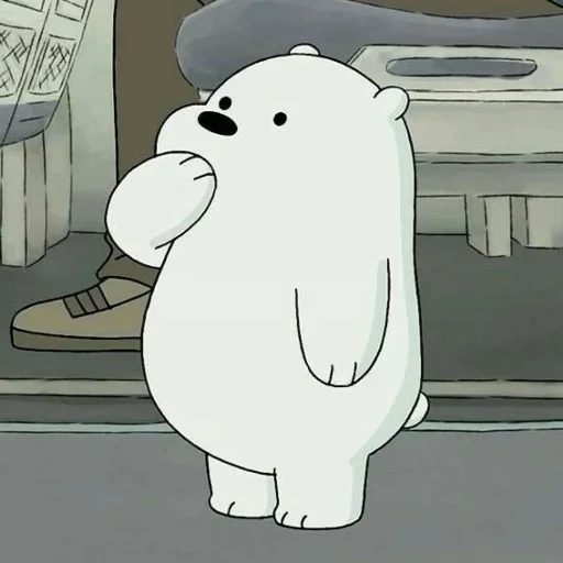 вся правда о медведях, we bare bears ice bear, рисунок, медведь милый, cizgimoodum