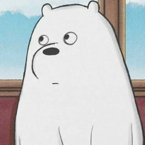 рисунок, белый медведь, вся правда о медведях белый, we bare bears белый медведь, вся правда о медведях