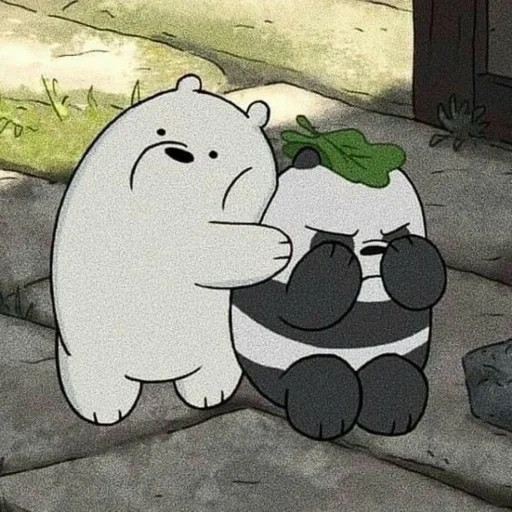 вся правда о медведях, эстетика мультфильм we bare bears, белый вся правда о медведях, bare bears, медведи из мультика панда белый