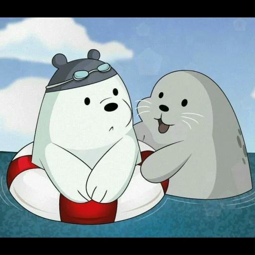 вся правда о медведях, bare bears, we bare bears ice bear, ice bear, cute bear