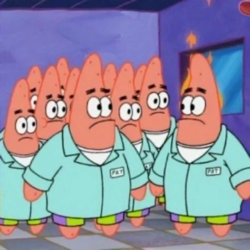 patrick, patrick starr, patrick esponja bebé, esponja bebé patrick, pantalones cuadrados de esponja bebé