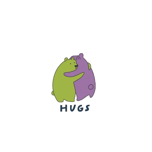 hug, hugs, les motifs sont mignons, charmant animal