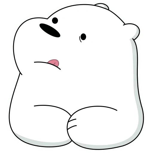 orso polare, schizzi da orso bianco, l'intera verità sulle perle è bianca, orsi bare bears orso bianco, il cartone animato bianco è vero per gli orsi