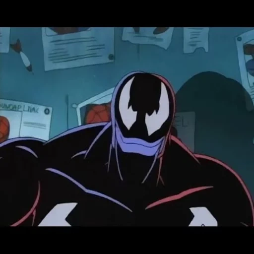 veneno, veneno de un hombre araña, spider 1994 venom, man spiderman animated series 1994, spider-man animated series 1994 venom