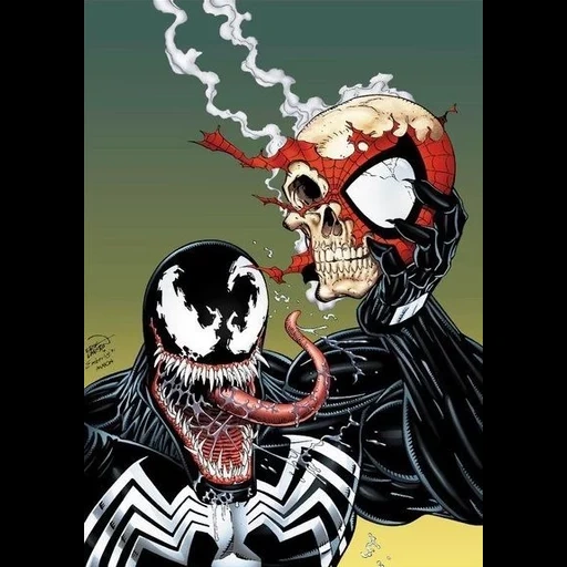 venom, veia, veia, homem-aranha, envenenamento extraordinário homem-aranha mangá