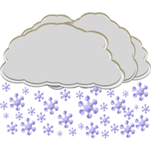 a cloud with snow, snow riddle, snow clipart, snowfall drawing children, snow phenomenon of children's nature