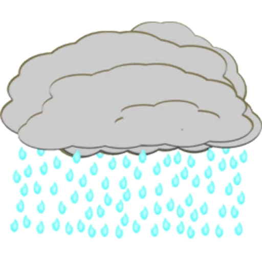 picture, the cloud is rain, rain clipart, precipitation, rain thunderstorm without a background drawing