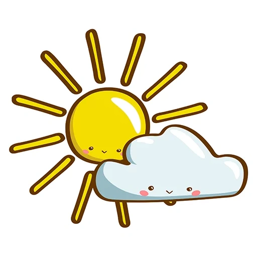 sole, tempo atmosferico, il sole è distintivo, clouds sun, spring icon sun cloud