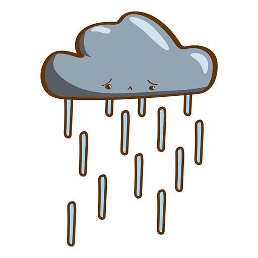 una nuvola di icona, icona di pioggia, un disegno di nuvole, cloud vettoriale, la nuvola è pioggia