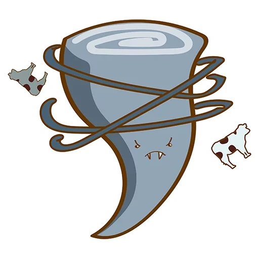 caffè, tipo di tempo, logo tornado