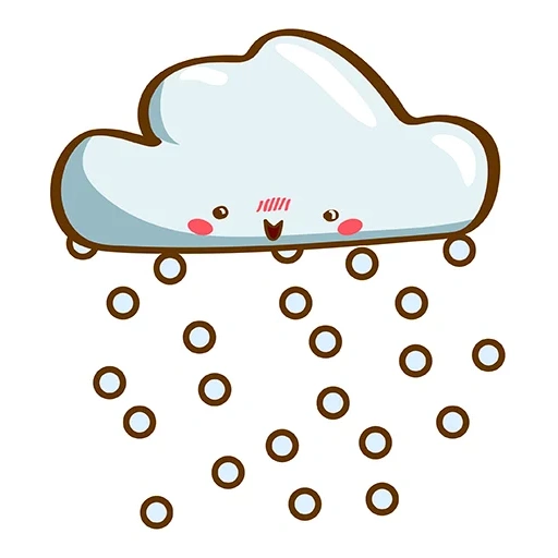 snow, weather, icon cloud, clouds and snow contour, cloud snow vector