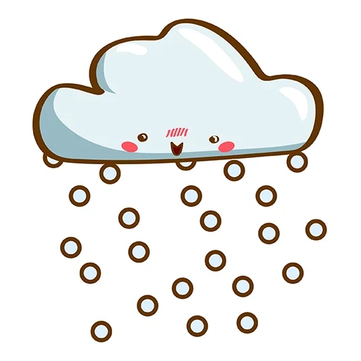 nieve, clima, nube de iconos, contorno de nieve en la nube, vector de nieve en la nube