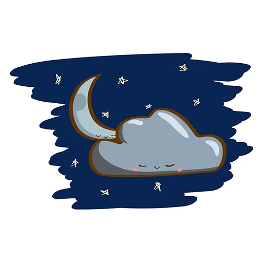 luna, nube, sleep moon, nuvole di luna