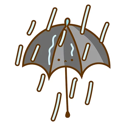 parapluie, icône parapluie, figure du parapluie, drop parapluie du logo, une icône parapluie en bois