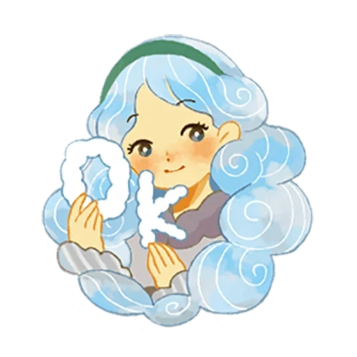 anime, dessins d'anime, inazuma 11 fran, vecteur de neige, chibi signe zodiac aquarius