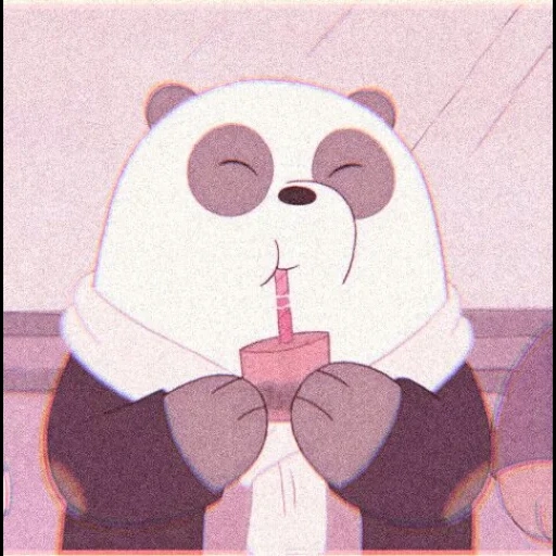 panda, beruang itu lucu, we bare bears panda, seluruh kebenaran tentang beruang panda, we bar bears stiker panda