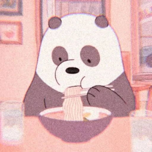 ilustração fofa, toda a verdade sobre o urso, ice bear we bare bears, the walt disney company, toda a verdade de pan pan xiong