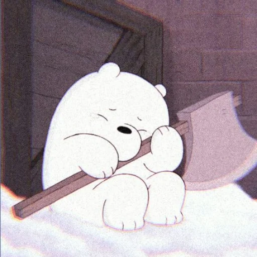 seluruh kebenaran tentang beruang, ice bear we bare bears, estetika beruang telanjang putih, seluruh kebenaran tentang manik manik berkulit putih, we bears icon pinterest