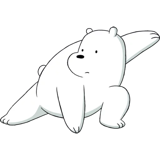urso polar, urso polar, urso nu we branco, cartoon urso polar, emoção urso polar we urso nu
