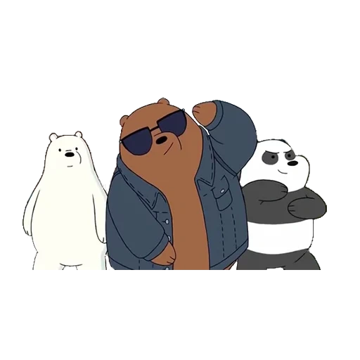 engraçado, bare bears, toda a verdade sobre o urso, três desenhos animados de urso, toda a verdade de yang xiong