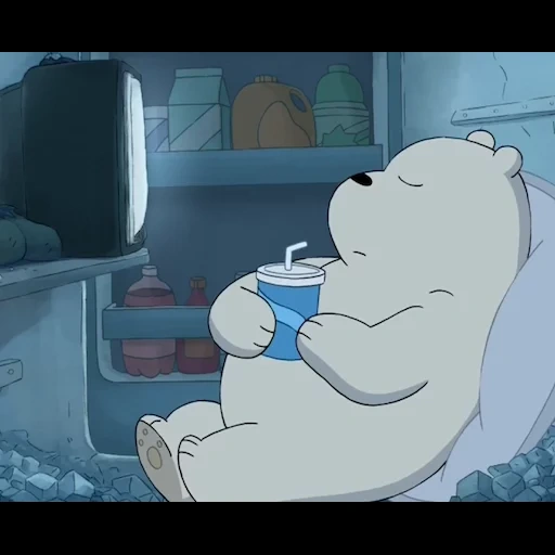 we naked bear white, icebear we bare bears, the whole truth about bears, ice bear we bare bears, white refrigerator we naked bear