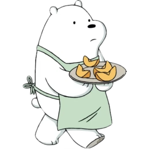 bare bears, медведь белый, белый мультика, вся правда о медведях, ice bear we bare bears