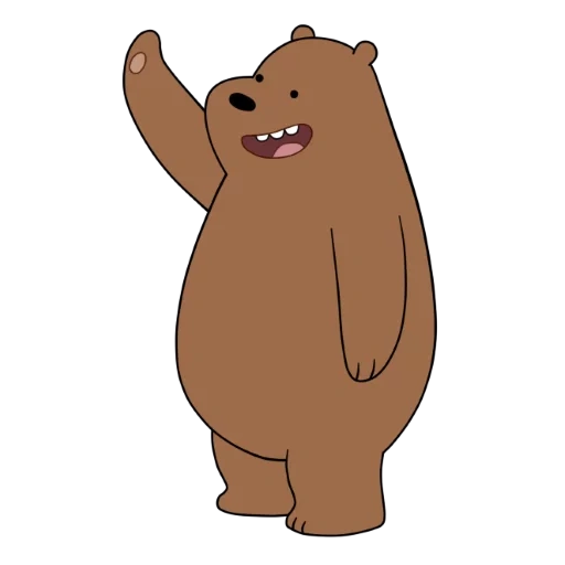 the bear is cute, bear bear, we bare bears brown, brown bear cartoon, the whole truth about the bears of grisli